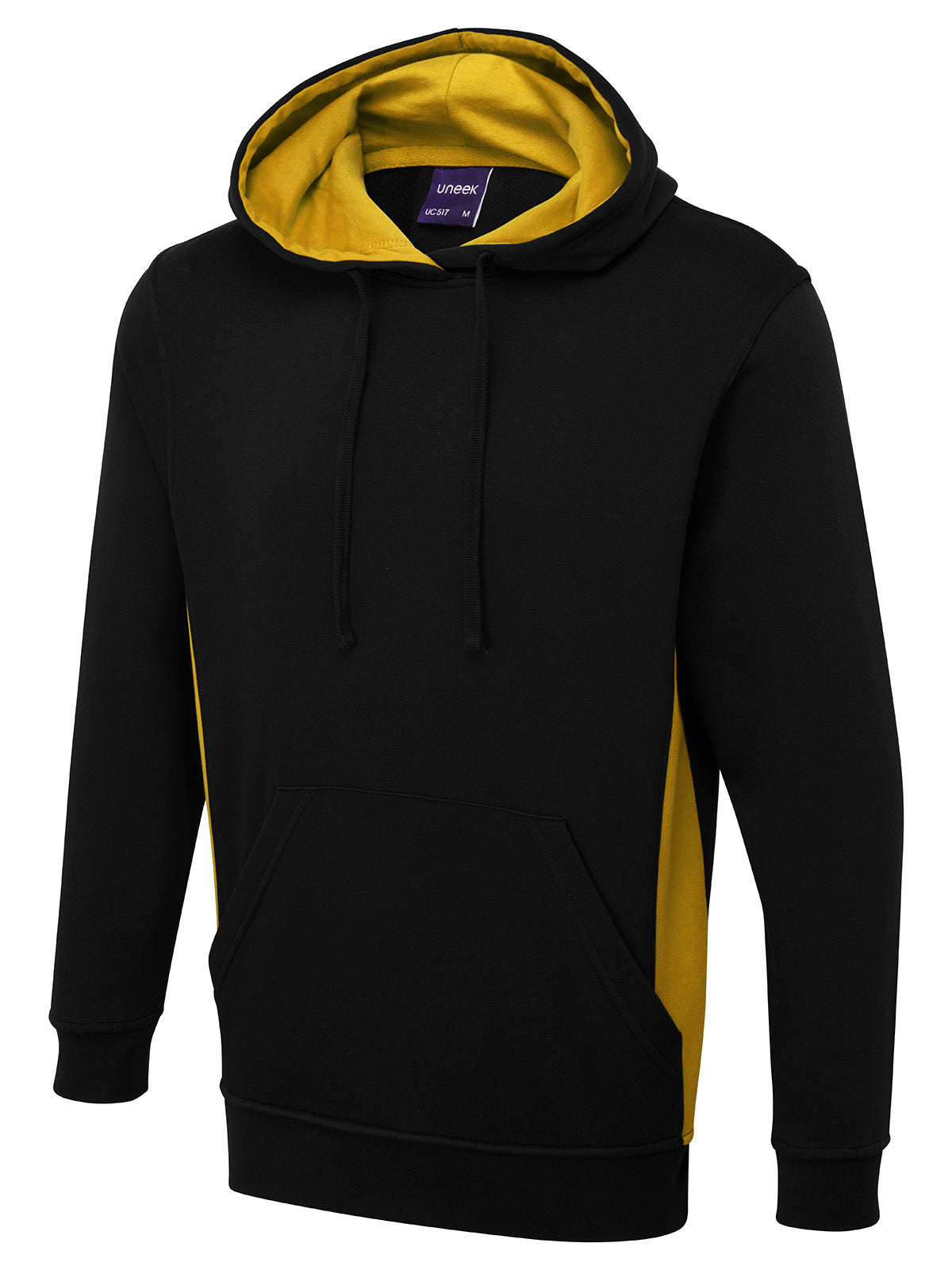 TWO TONE HOODED SWEATSHIRT