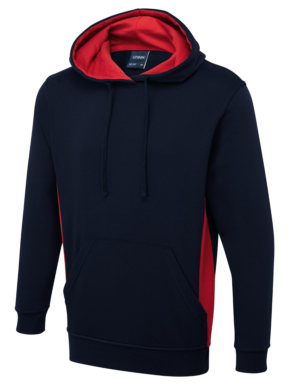 TWO TONE HOODED SWEATSHIRT