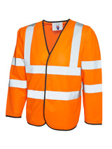 LONG SLEEVE HI VIS SAFETY VEST