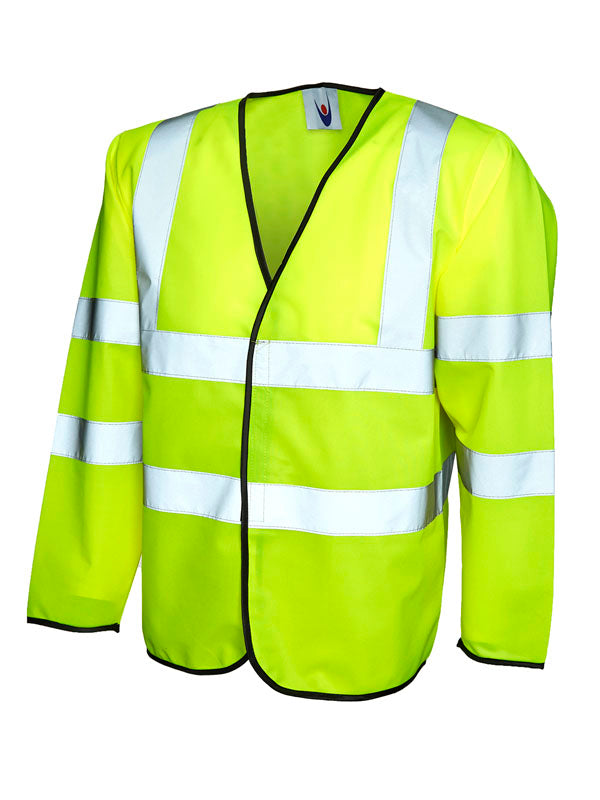LONG SLEEVE HI VIS SAFETY VEST
