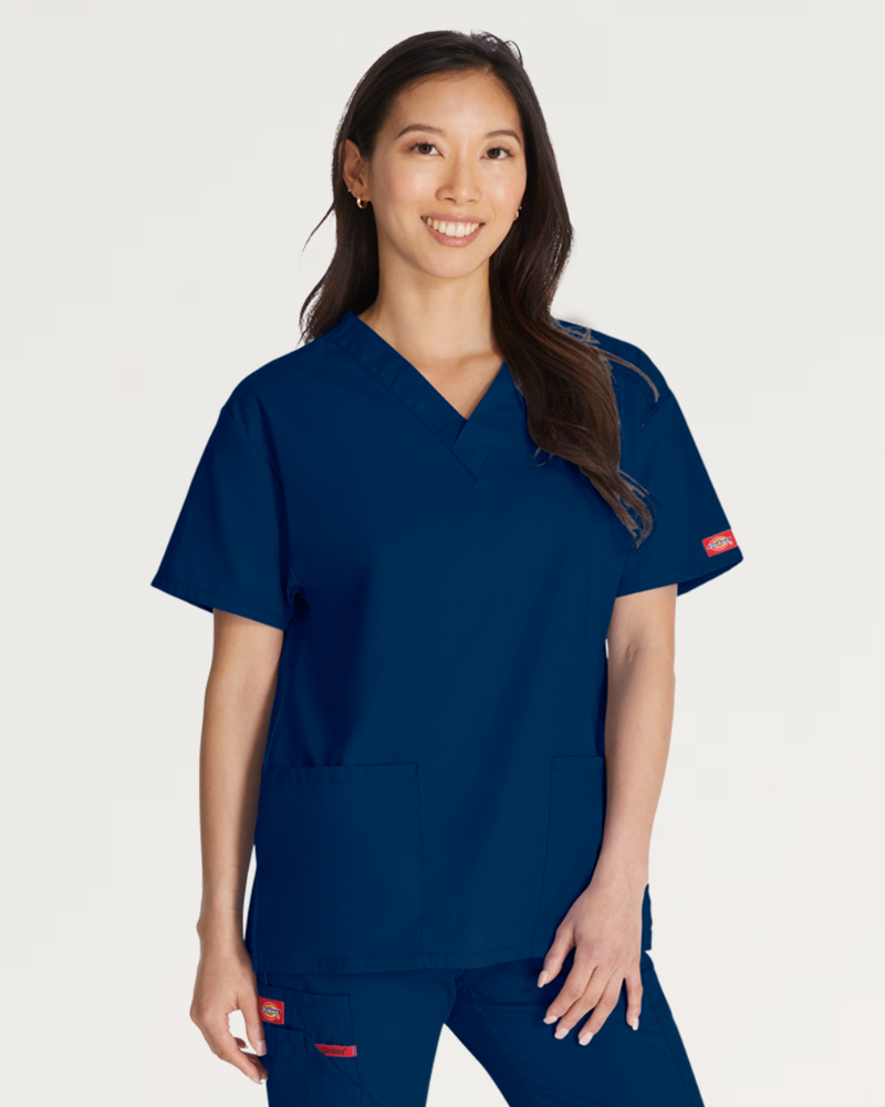 DICKIES EDS SIGNATURE WOMEN'S V-NECK SCRUB TOP