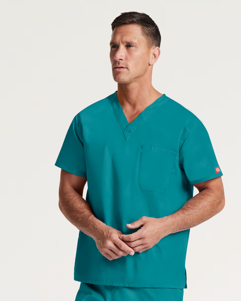DICKIES EDS SIGNATURE UNISEX V-NECK SCRUB TOP