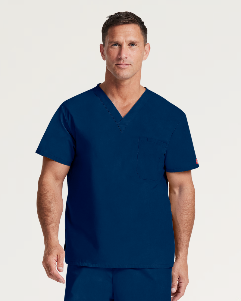 DICKIES EDS SIGNATURE UNISEX V-NECK SCRUB TOP