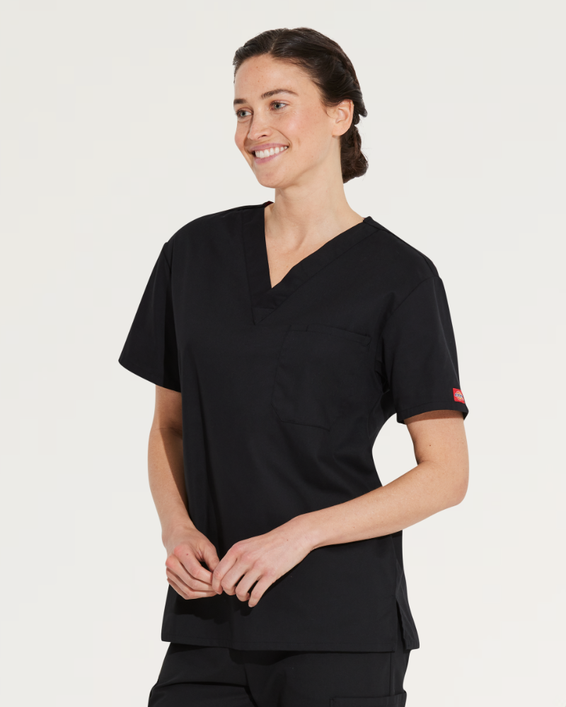 DICKIES EDS SIGNATURE UNISEX V-NECK SCRUB TOP
