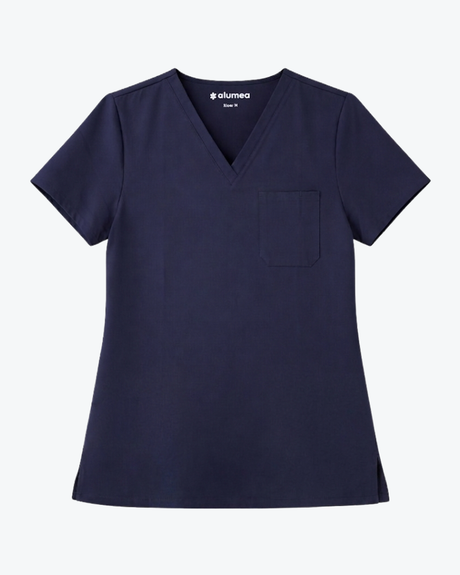 Alumea Men's V-neck Stretch Scrub Top