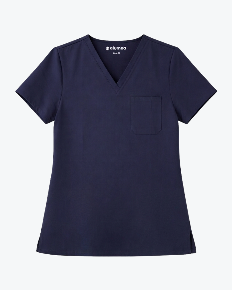 Alumea Men's V-neck Stretch Scrub Top