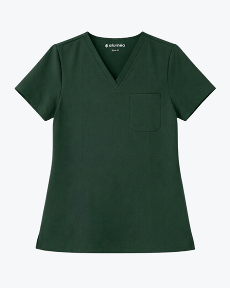 Alumea Men's V-neck Stretch Scrub Top