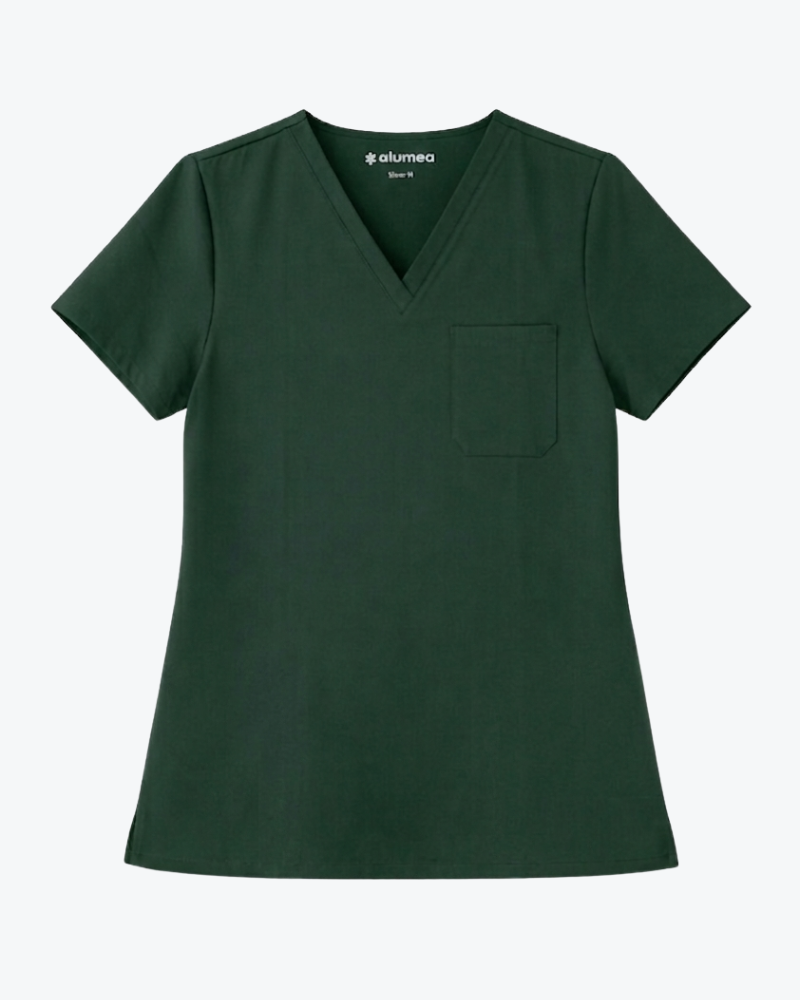 Alumea Men's V-neck Stretch Scrub Top