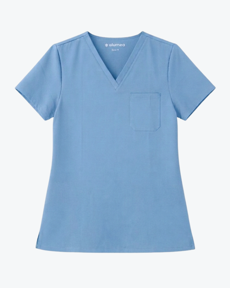 Alumea Men's V-neck Stretch Scrub Top