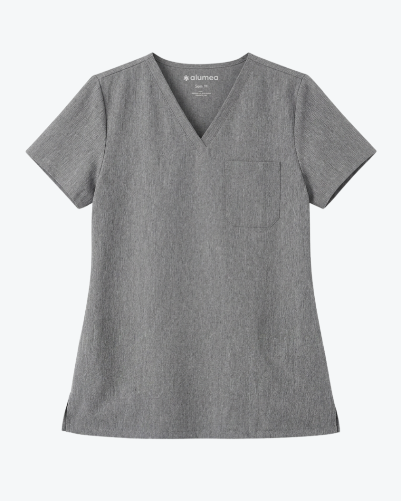 Alumea Men's V-neck Stretch Scrub Top