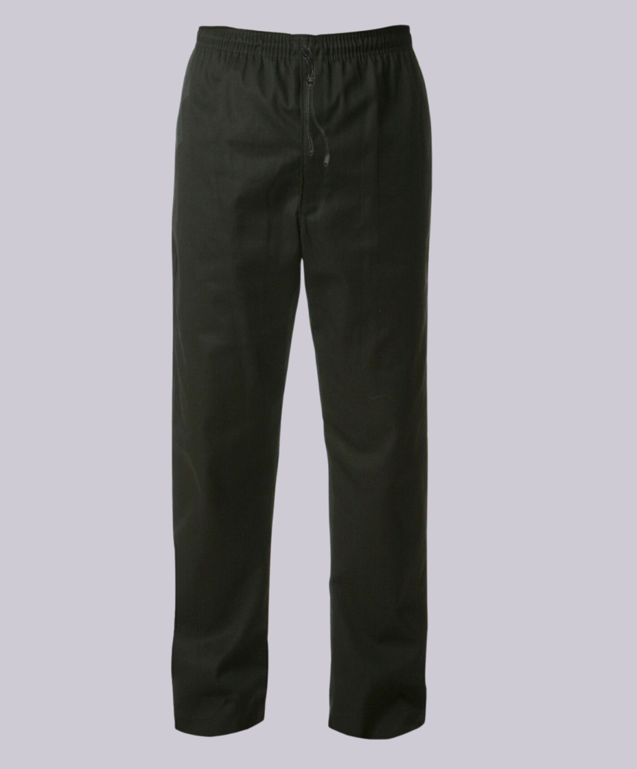 CHEF'S TROUSERS: UNISEX PLAIN BLACK