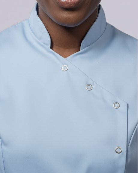 WOMEN’S ASYMETIRC STUD-FASTEN HEALTHCARE TUNIC