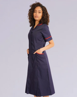 Ladies Dress with Round Collar