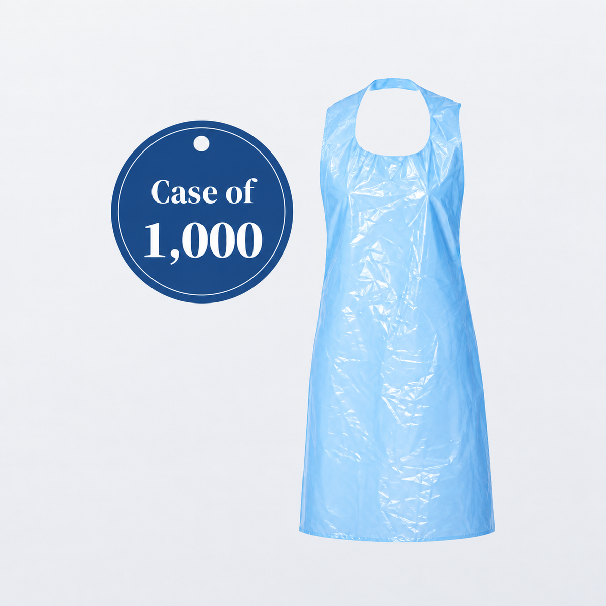 PE Disposable Aprons –  Case of 5 rolls (200 x aprons per roll)