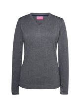 Charcoal Grey Women's V Neck Jumper