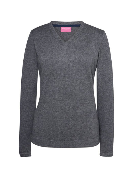 Charcoal Grey Women's V Neck Jumper