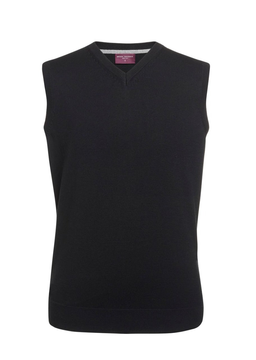 Black V Neck Sleeveless Jumper