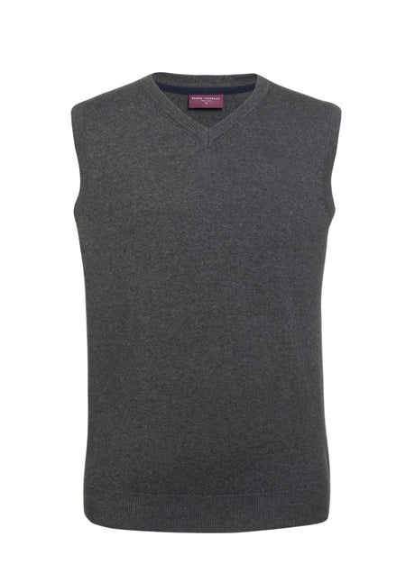 Charcoal V Neck Sleeveless Jumper