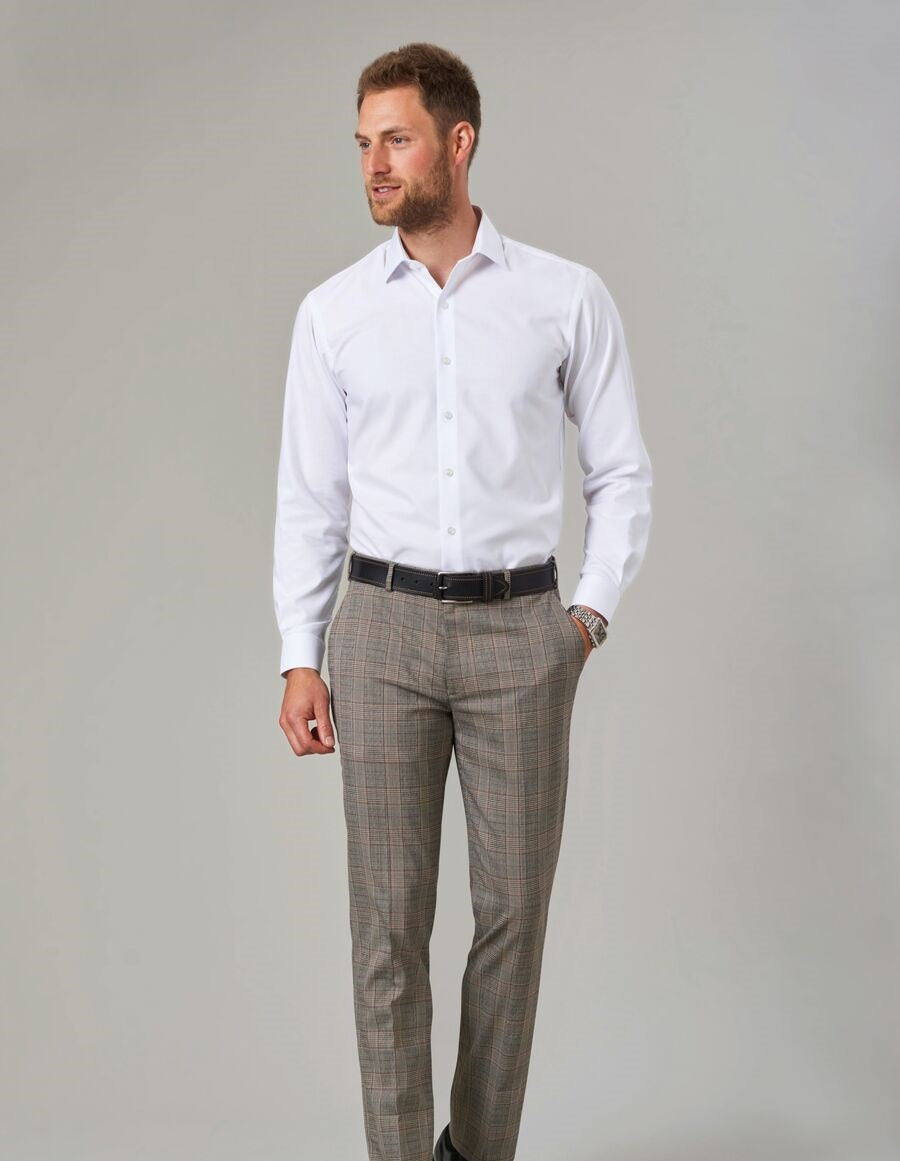 FABIAN SLIM FIT CHECK TROUSER-0