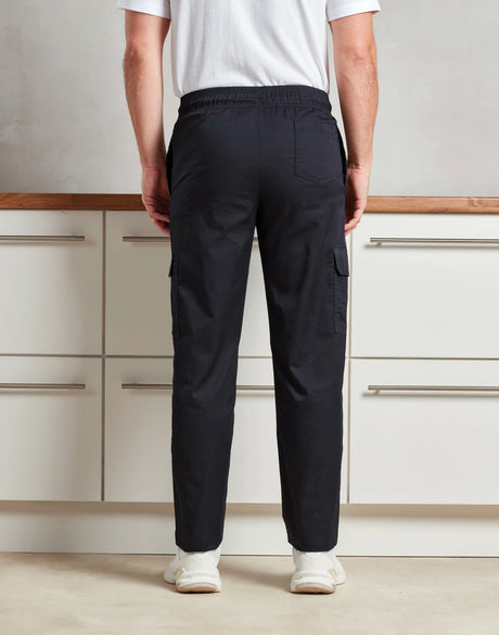 BLACK CHEF CARGO TROUSERS
