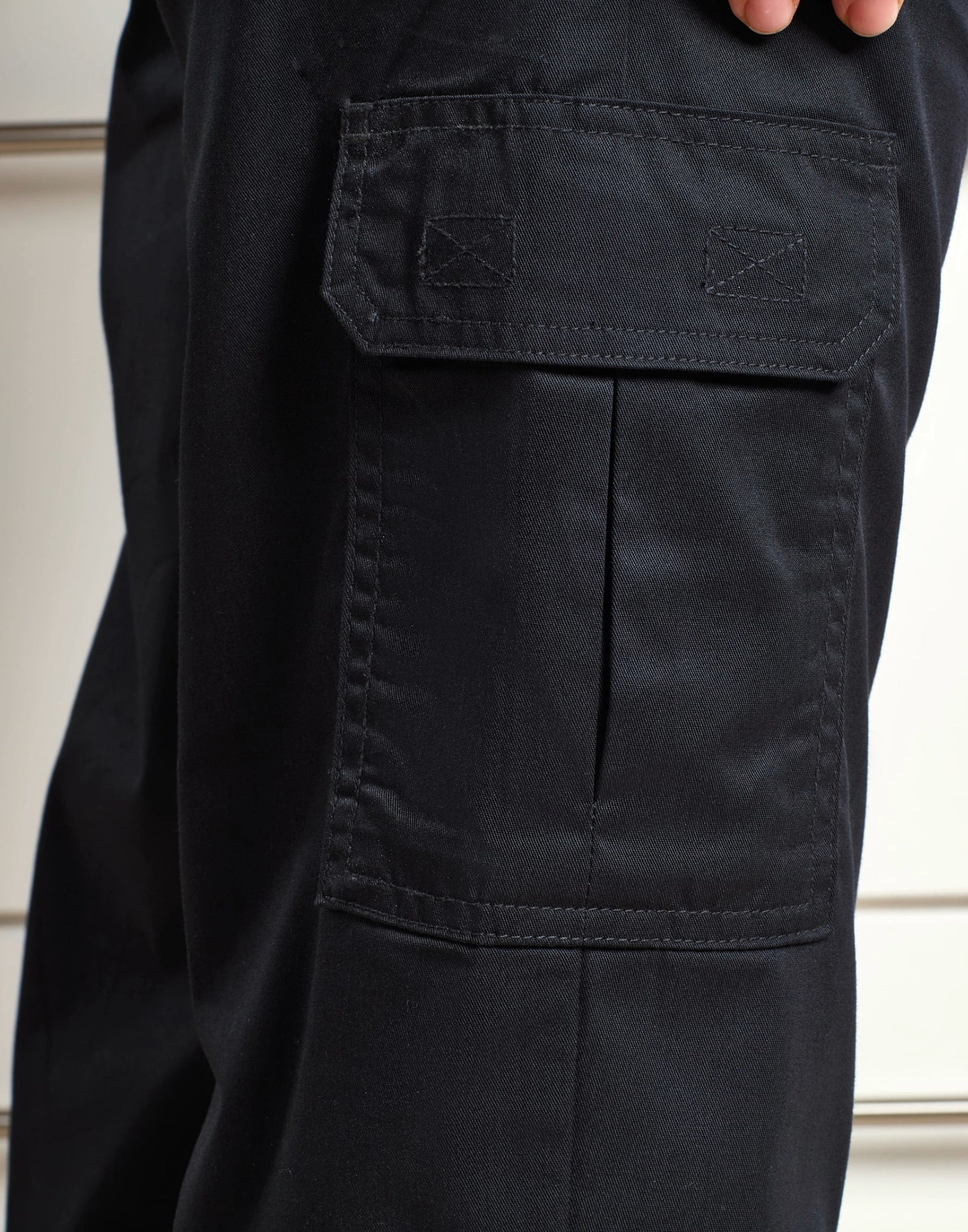 BLACK CHEF CARGO TROUSERS