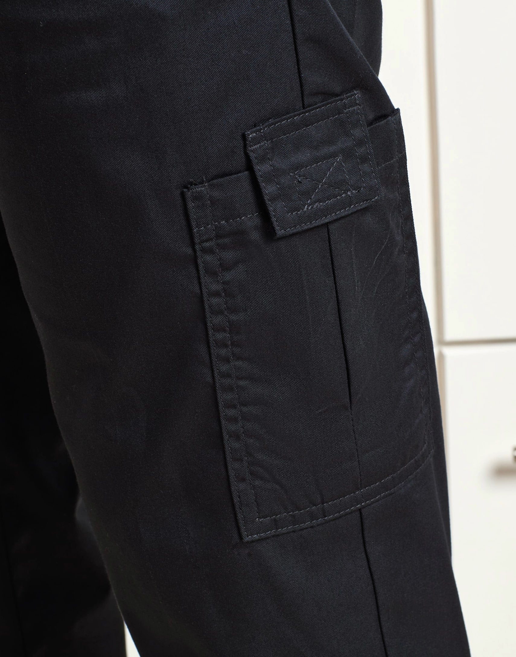 BLACK CHEF CARGO TROUSERS