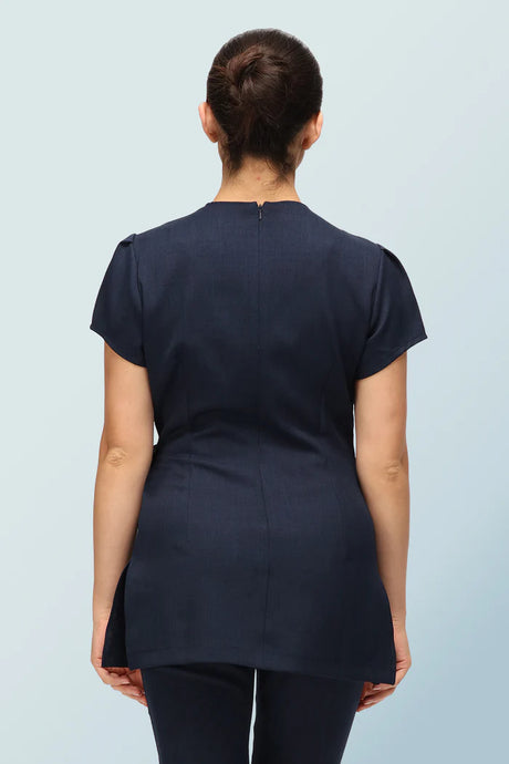 Gisele Faux Wrap Beauty Tunic With Side-Tie