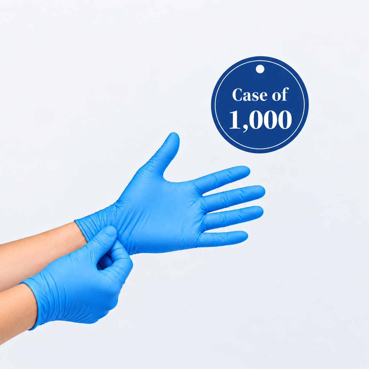 Powderfree Nitrile Disposable Gloves – Case of 1000 (10 x Pack of 100)