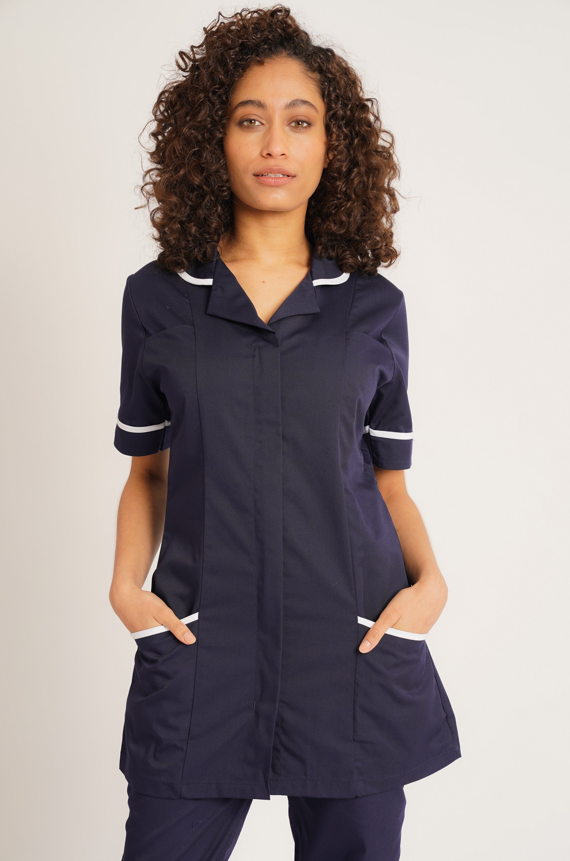 Ladies Tunic with Round Collar