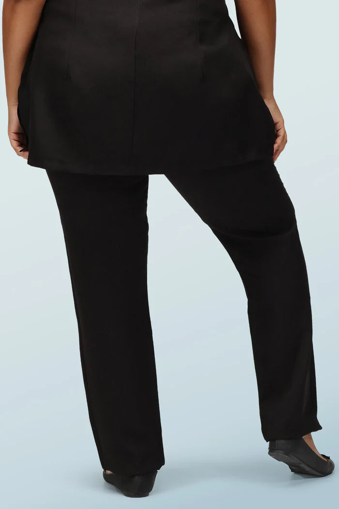 Ila Beauty Trouser With Elasticated Waist - Black