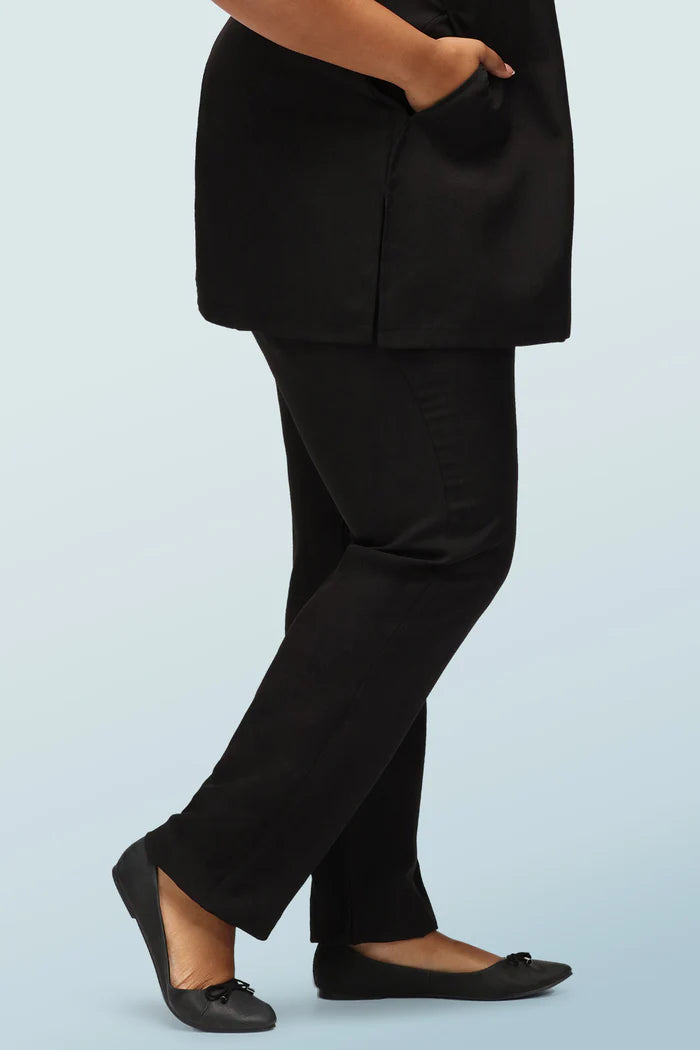 Ila Beauty Trouser With Elasticated Waist - Black