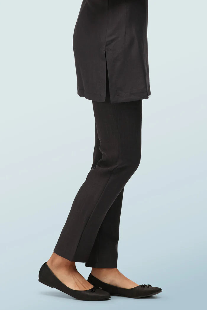 Ila Beauty Trouser With Elasticated Waist - Grey