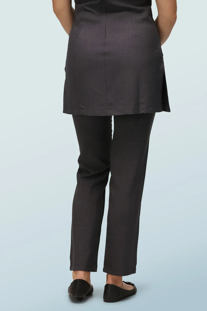 Ila Beauty Trouser With Elasticated Waist - Grey