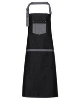 DENIM CONTRAST BIB APRON