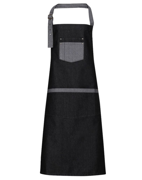 DENIM CONTRAST BIB APRON