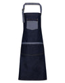 DENIM CONTRAST BIB APRON