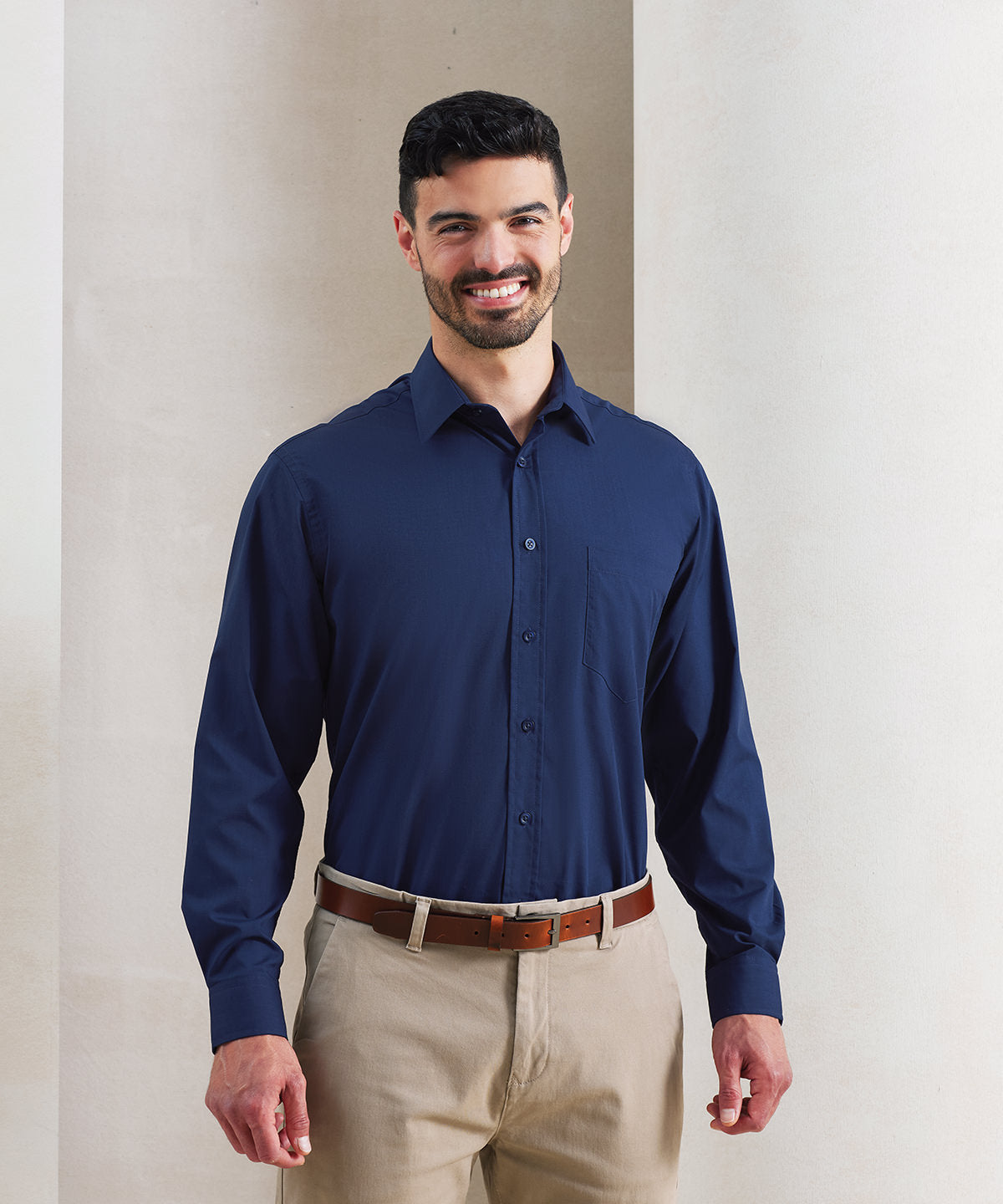 MEN'S POPLIN LONG SLEEVE SHIRT