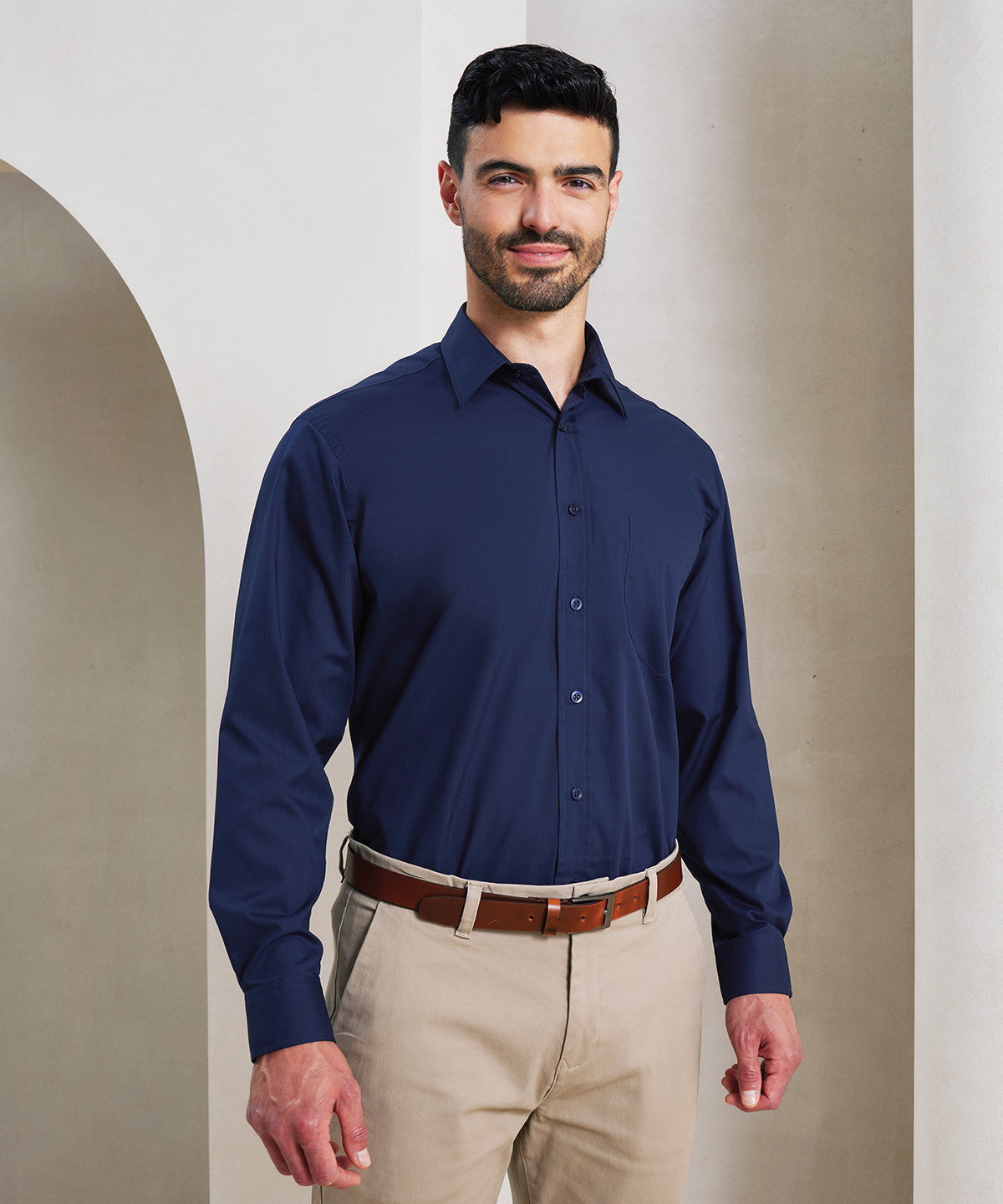 MEN'S POPLIN LONG SLEEVE SHIRT