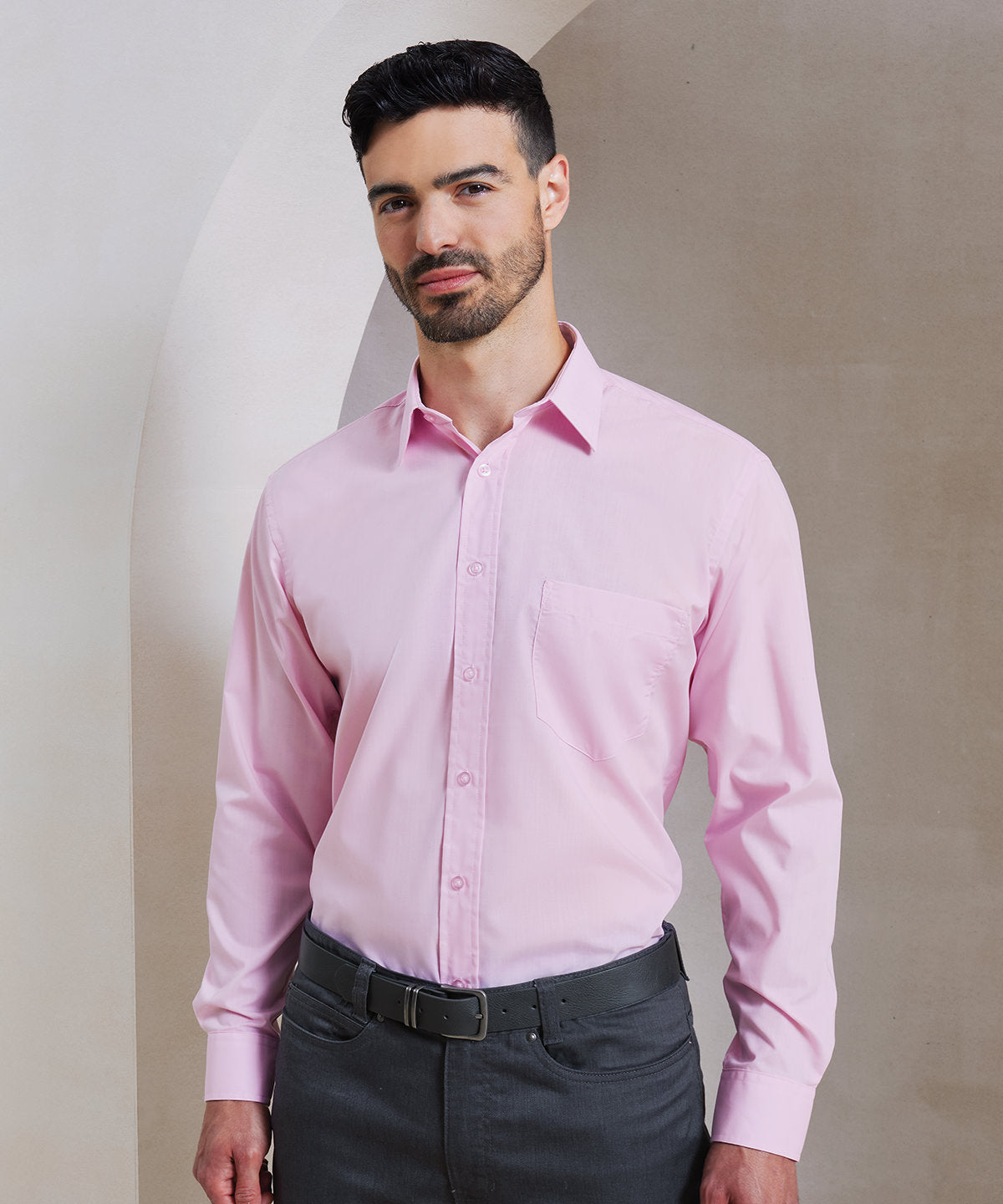 MEN'S POPLIN LONG SLEEVE SHIRT