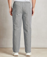 BLACK & WHITE CHECK CHEF'S TROUSER WITH ELASTIC WAIST