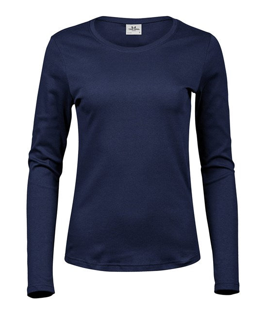 WOMEN'S LUXURY LONG-SLEEVE ORGANIC COTTON T-SHIRT