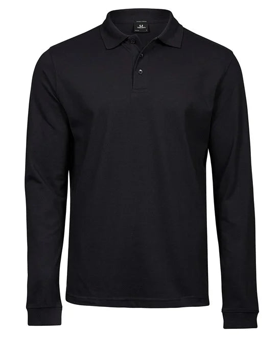 LONG SLEEVE STRETCH POLO SHIRT