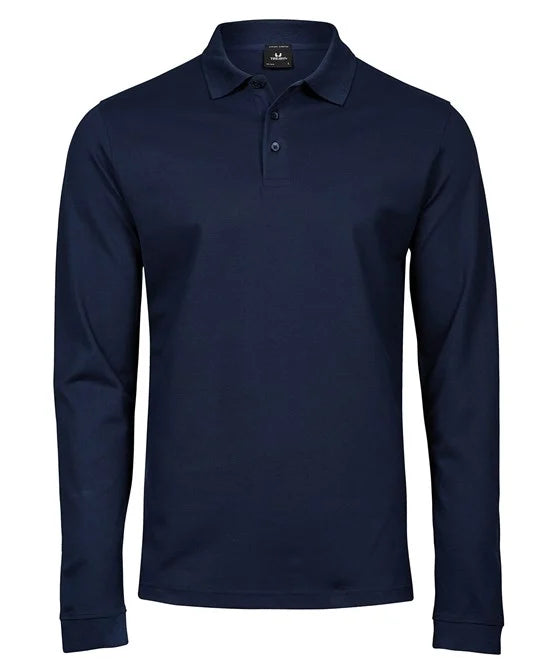 LONG SLEEVE STRETCH POLO SHIRT