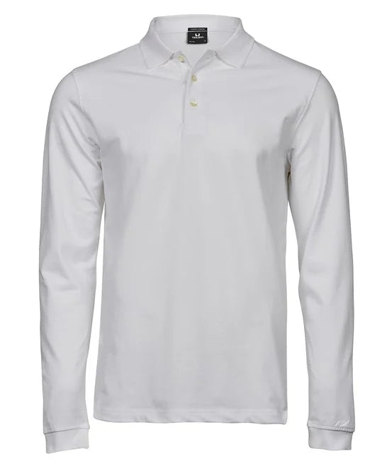 LONG SLEEVE STRETCH POLO SHIRT