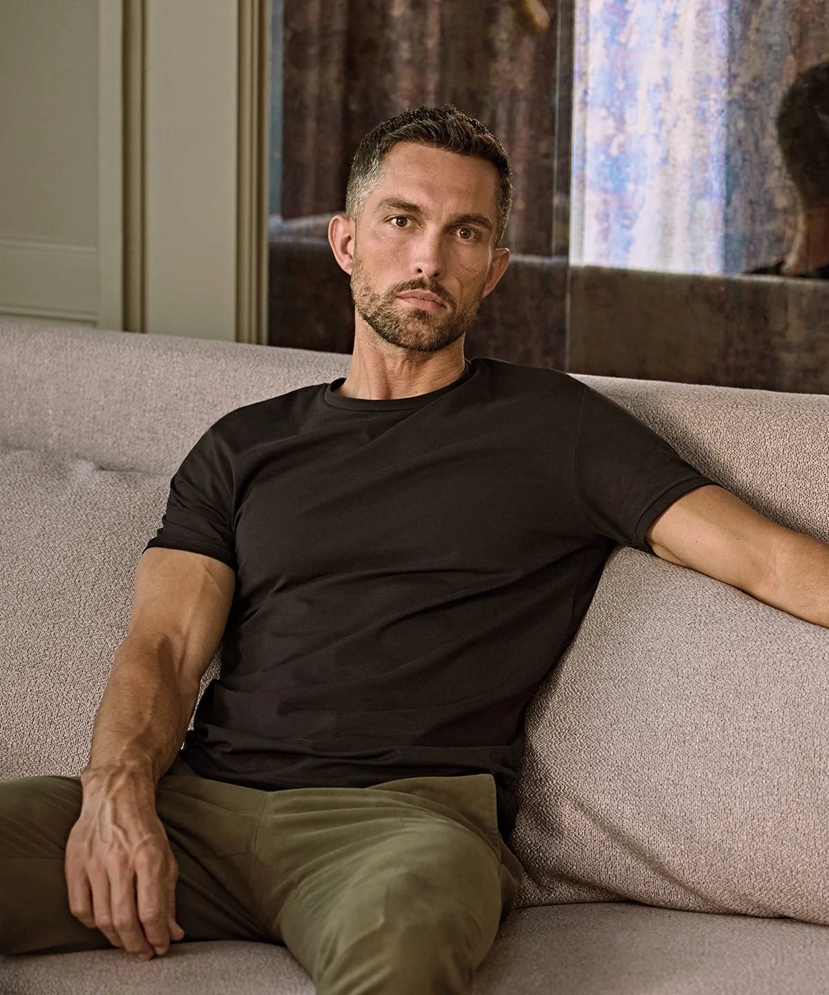 MEN'S LUXURY STRETCH COTTON SHORT SLEEVE T-SHIRT