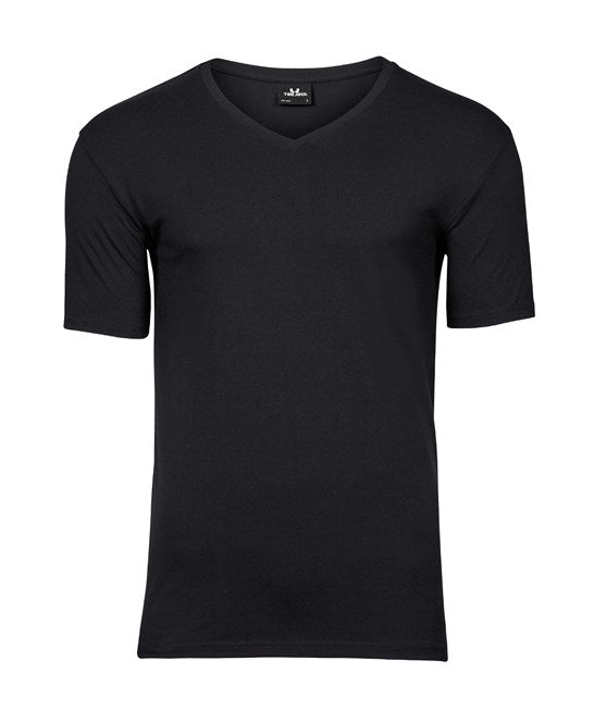 MEN'S LUXURY STRETCH V-NECK SHORT SLEEVE T-SHIRT