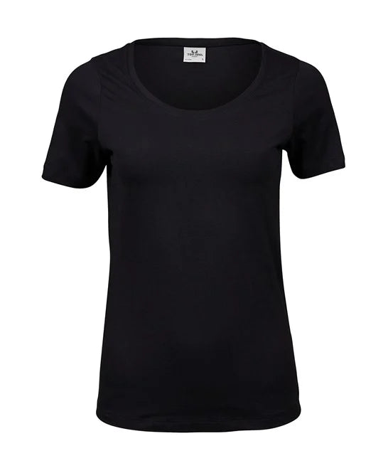 WOMEN'S LUXURY STRETCH ROUND-NECK T-SHIRT
