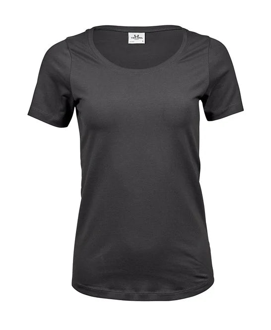 WOMEN'S LUXURY STRETCH ROUND-NECK T-SHIRT