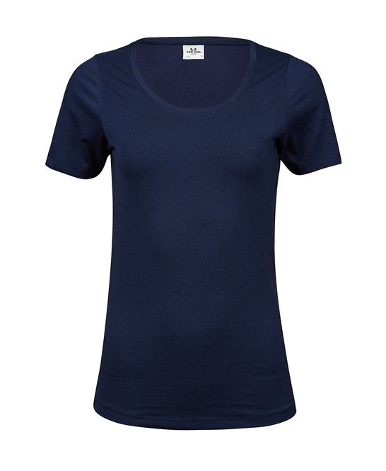 WOMEN'S LUXURY STRETCH ROUND-NECK T-SHIRT