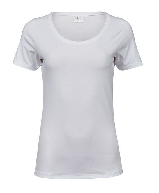 WOMEN'S LUXURY STRETCH ROUND-NECK T-SHIRT
